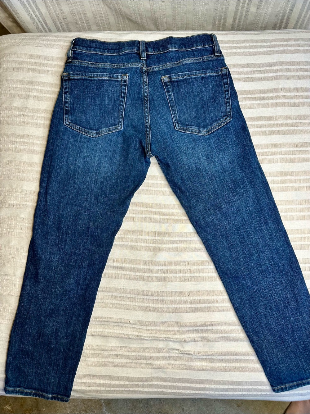 FRAME Denim Le Garçon Crop Medium Wash - Picture 3 of 7